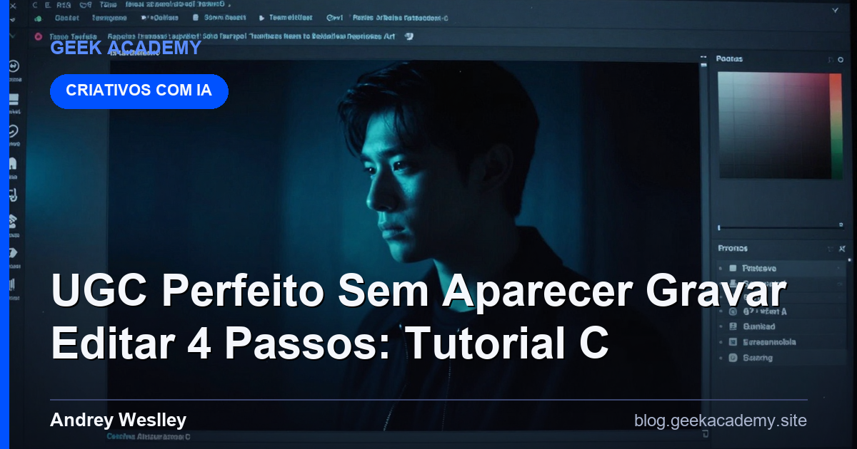 UGC Perfeito Sem Aparecer Gravar Editar 4 Passos: Tutorial C