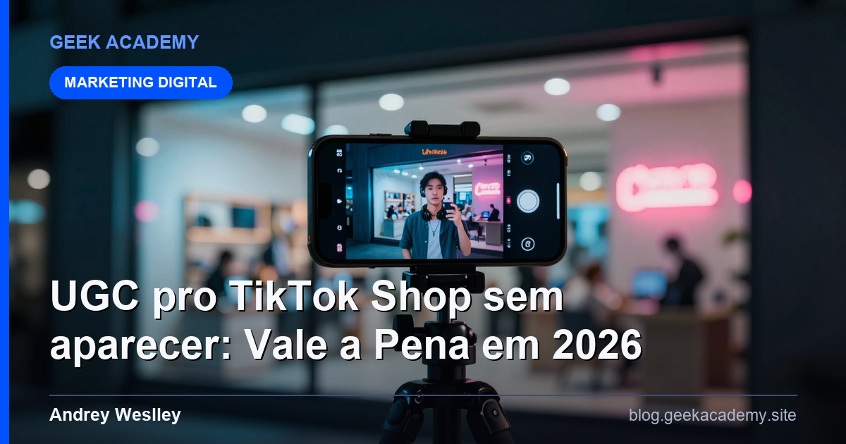 UGC pro TikTok Shop sem aparecer: Vale a Pena em 2026