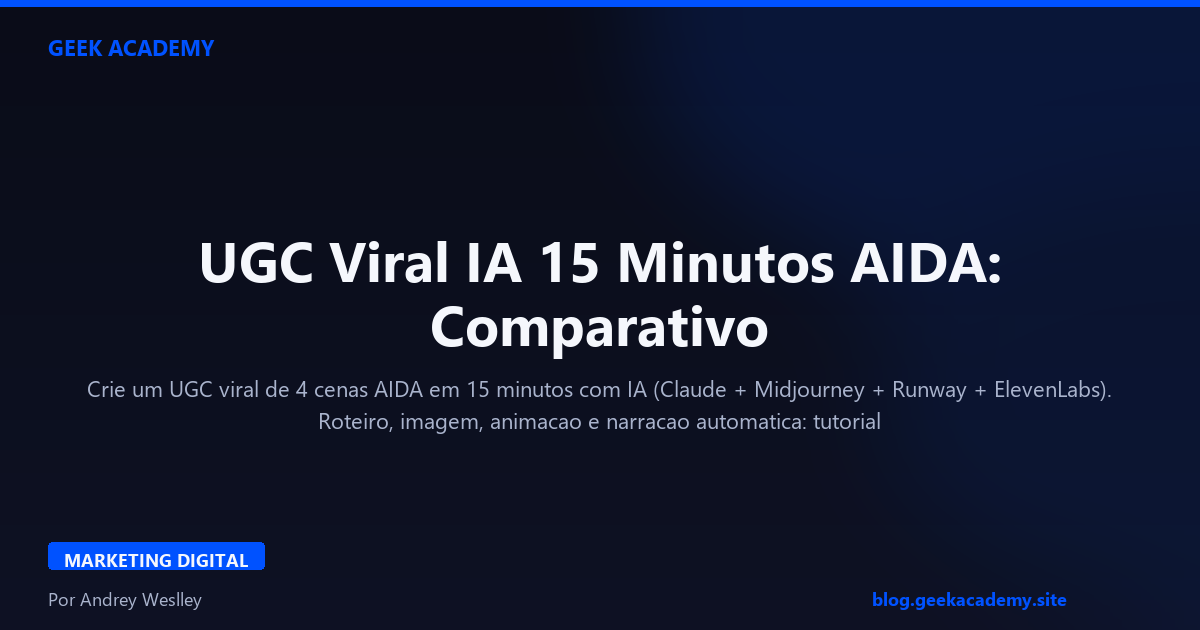 UGC Viral IA 15 Minutos AIDA: Comparativo 2026