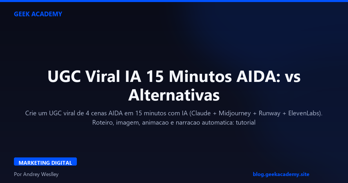 UGC Viral IA 15 Minutos AIDA: vs Alternativas