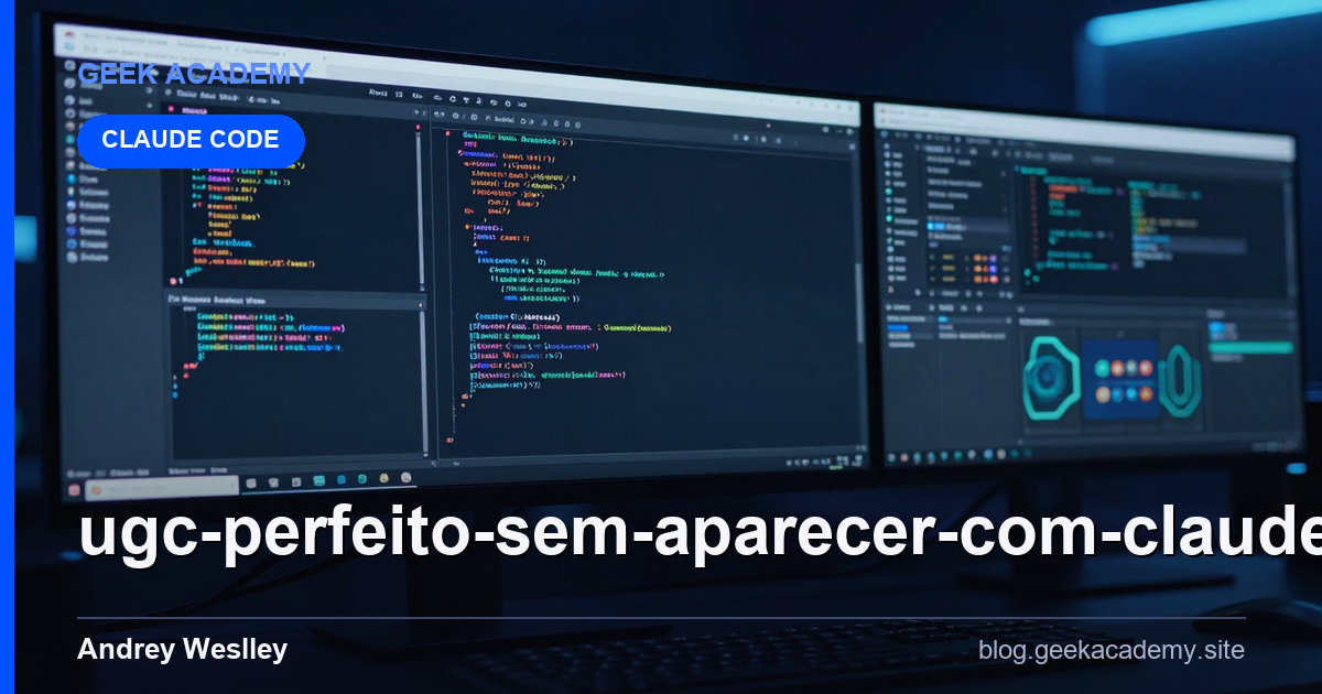 UGC perfeito SEM aparecer com CLAUDE CODE, gravar ou editar : Tutorial Completo 2026