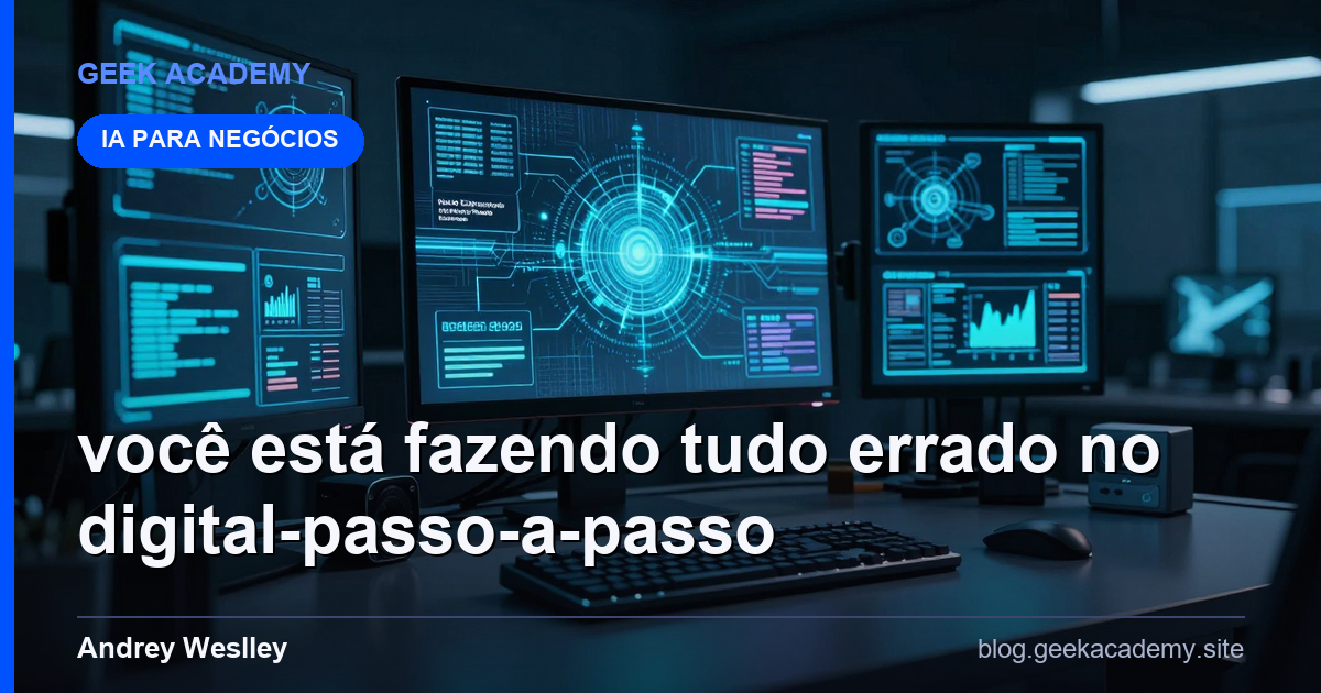 Você Está Fazendo Tudo Errado No Digital Passo a Passo
