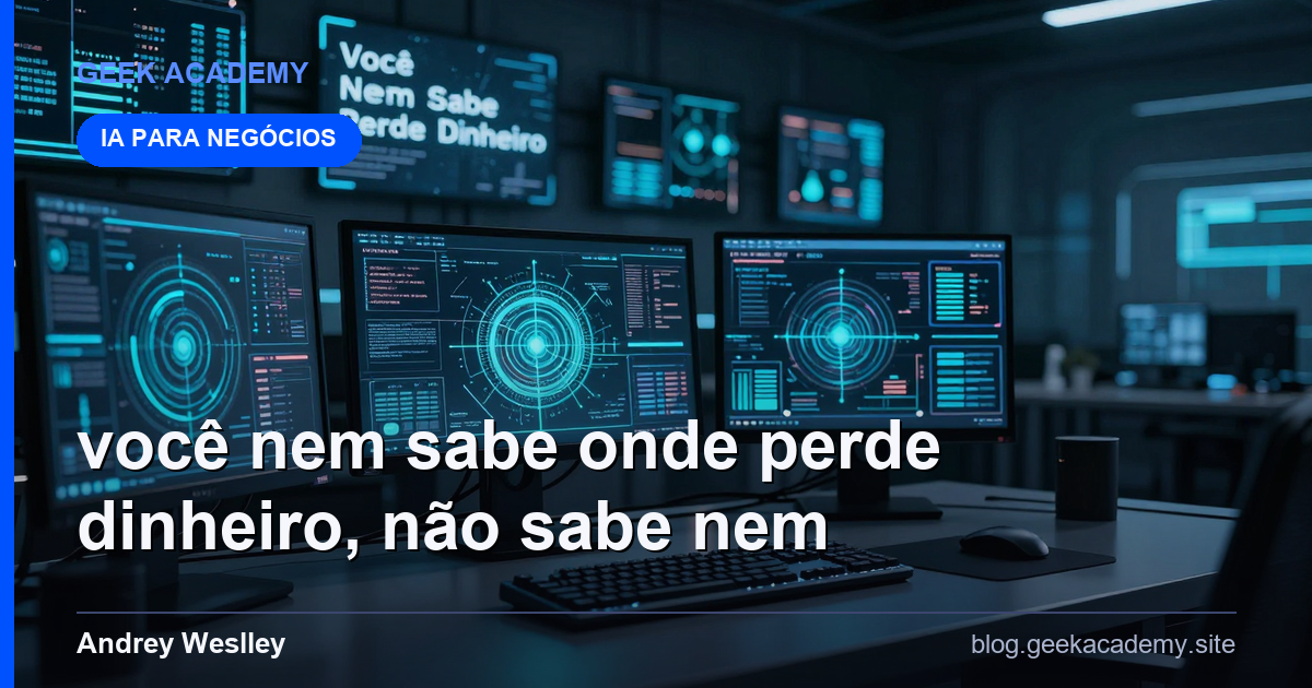 Você Nem Sabe Onde Perde Dinheiro, não sabe nem on: Review Honesto